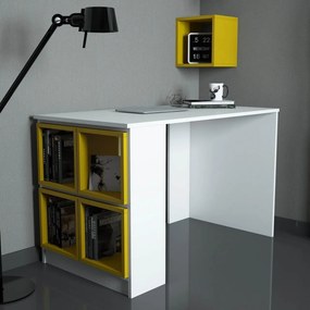 Stewehome Γραφείο μελέτης Λευκό / Καρυδιά 120x65x75 cm
