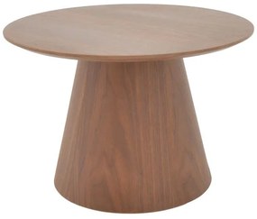 Βοηθητικό τραπέζι Kayano καρυδί mdf Φ60x40εκ 60x60x40 εκ.