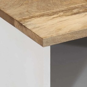 Έπιπλο Τηλεόρασης 80x31,5x46 εκ. από Μασίφ Ξύλο Μάνγκο - Καφέ