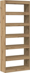 vidaXL Βιβλιοθήκη 6 επιπέδων 80 x 30 x 198 εκ Επεξεργασμένο ξύλο