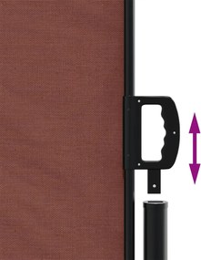 vidaXL Σκίαστρο Πλαϊνό Συρόμενο Καφέ 180 x 1200 εκ.