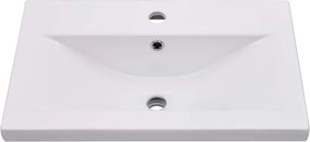 vidaXL Νιπτήρας Ένθετος Λευκός 61 x 39,5 x 18,5 εκ. Κεραμικός