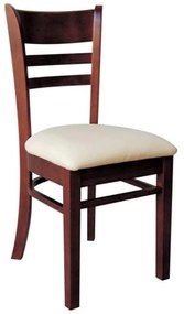 Καρέκλα Cabin Ε7055 Ecru 42x48x91 cm Σετ 2τμχ Wood, Technoderma