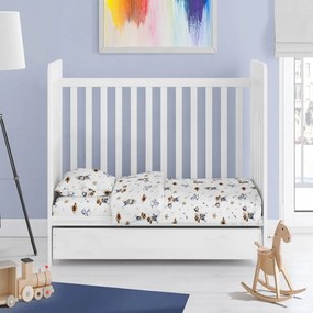 Σεντόνι Βρεφικό Wild West 540 Sky Blue DimCol Crib 80x110cm 100% Βαμβάκι