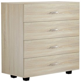 Συρταριέρα Μελαμίνης Με 4 Συρτάρια Sonoma 80x40x83Yεκ.