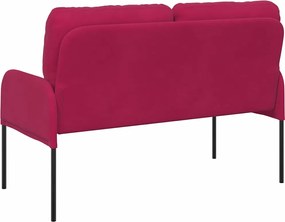 vidaXL Καναπέδες με μαξιλάρι 110cm Κόκκινο Κόντρα πλακέ
