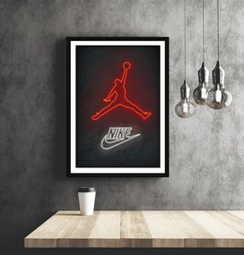 Ξύλινο Κάδρο Air Jordan 30X40cm SNK90