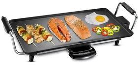 Techwood TTP-2343, 2000W, 43x23 cm, Αντικολλητική επίστρωση, Θερμοστάτης, Μαύρο