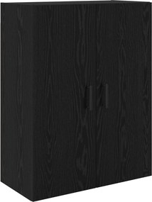 vidaXL Highboard Μαύρη Οξυά 69,5 x 34 x 180 εκ. Επεξεργασμένο ξύλο