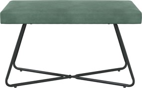 vidaXL παγκάκι Μονόχρωμο Θαλασσί 80 x 40 x 45 εκ. Βελούδο