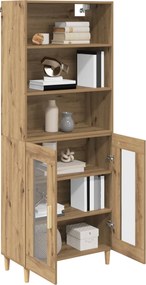 vidaXL Highboard Artisan Oak 69,5 x 32,5 x 180 εκ Επεξεργασμένο ξύλο