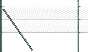 vidaXL Στύλος Περιφράξεων Γκρι 100 x 0,8 μ (36 mm δίχτυ)