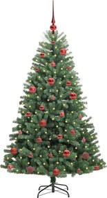vidaXL Τεχνητό Χριστουγεννιάτικο Δέντρο με Άξονα Πράσινο 150 cm