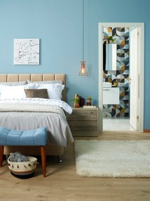 Πουφ Σκαμπό Μπλε Indigo NEW COOL 40x58x45