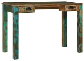 vidaXL Γραφείο γραφής Καφέ 112 x 55 x 76 εκ. Στερεό Ανακτηθέν Ξύλο