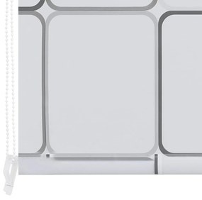 vidaXL Κουρτίνα Μπάνιου Ρολό Τετράγωνο Σχέδιο 100 x 240 εκ.