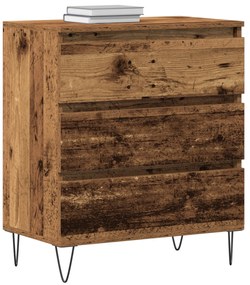 vidaXL Μπουφές με Συρτάρια Γήινο Ξύλο 60x35x70 εκ. Κατασκευασμένο Ξύλο