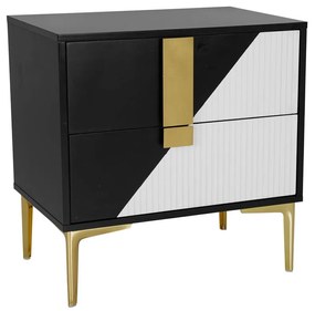 Liberta NEW YORK ΚΟΜΟΔΙΝΟ ΛΕΥΚΟ ΜΑΥΡΟ 60x40xH60cm 60x40xH60cm 09-1961