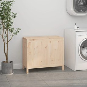 vidaXL Καλάθι Απλύτων 88,5x44x76 εκ. από Μασίφ Ξύλο Πεύκου