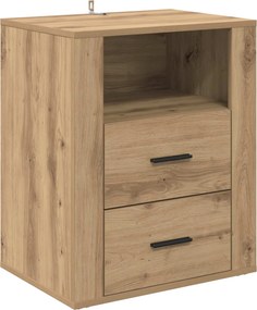 vidaXL Κομοδίνο Artisan Oak 35 x 50 x 60 εκ Επεξεργασμένο Ξύλο