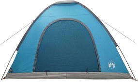 vidaXL Σκηνή Camping 4 ατόμων Μπλε 185T Πολυεστέρας με επικάλυψη PU