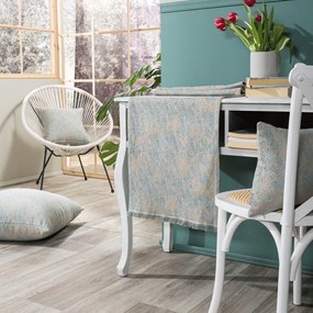 Τραβέρσα Felicia 05 All Over Blue Teoran 45X180 Cotton-Polyester