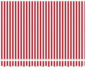 vidaXL Αντιανεμικό Κόκκινο και Λευκό 350 x 250 x 165 εκ.