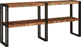 vidaXL Τραπέζι κονσόλας με ράφι Πολύχρωμο Στερεό Ανακτηθέν Ξύλο