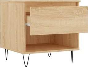 vidaXL Τραπέζια Σαλονιού 2 τεμ. Sonoma Δρυς 50x46x50 εκ. Επεξεργ. Ξύλο