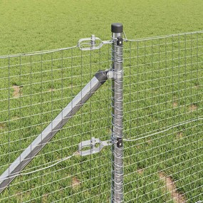 vidaXL Συρματόπλεγμα με ακίδες 10 x 0,4 m Γαλβανισμένος Χάλυβας Ασημί