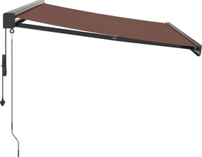 vidaXL Τέντα Πτυσσόμενη Αυτόματη Καφέ 350x250 εκ.