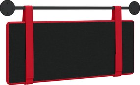 vidaXL Κρεμαστό Κεφαλάρι Επιτοίχιο Κόκκινο 100 cm Τεχνητό Δέρμα