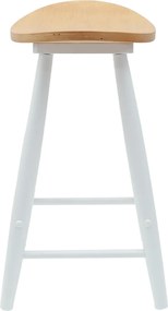 vidaXL Καρέκλες φαγητού 2 pcs Λευκό 46 x 37 x 63 εκ