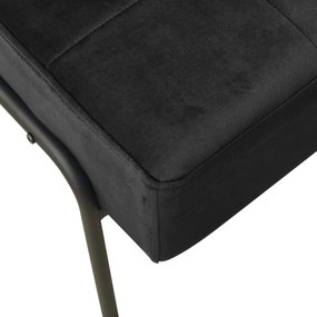 vidaXL Καρέκλα Χαλάρωσης 65 x 79 x 87 Μαύρη Βελούδινη