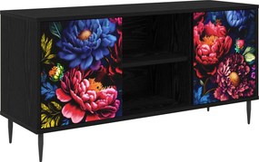 vidaXL Ντουλάπι TV KIEL 102 x 33 x 51 εκ Μαύρη Δρυς Επεξεργασμένο Ξύλο