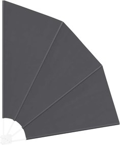 vidaXL Αδιάφανο σκίαστρο μπαλκονιού 140 x 140 cm Πολυεστέρας Μαύρο