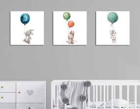 Decorative Canvas Painting (3 Pieces) FAH11 Multicolor