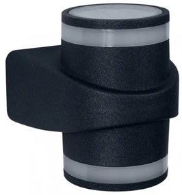 Απλίκα Φωτιστικό Τοίχου LED 2x5W IP65 Αλουμίνιο Γραφίτης 25662 Sunlight-25662-Ανθρακί 25662