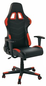 Καρέκλα gaming Mesa 423, Κόκκινο, Μαύρο, 124x67x69cm, 19 kg, Με ρόδες, Με μπράτσα, Μηχανισμός καρέκλας: Κλίση | Epipla1.gr