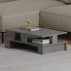 ΤΡΑΠΕΖΑΚΙ ΣΑΛΟΝΙΟΥ MANSU MEGAPAP ΧΡΩΜΑ ΓΚΡΙ ΡΕΤΡΟ 80X50X27ΕΚ.