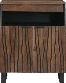 vidaXL Πλαϊνό Γραφείο Καφέ 60 x 33 x 75 cm Μασίφ ξύλο μάνγκο