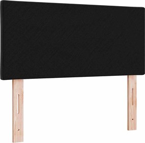 vidaXL LED κεφαλάρι Μαύρο 90 cm Βελούδο
