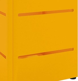 vidaXL Βάση ομπρέλας βροχής Μουσταρδί 15,5 x 15,5 x 49 εκ Ατσάλι