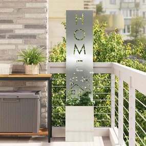 vidaXL Οθόνη Ιδιωτικότητας Κήπου Ασημί 32 x 32 x 150 εκ