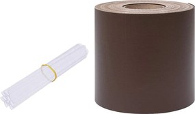vidaXL Λωρίδα Απορρήτου PVC Καφέ 70x0,19 μ.