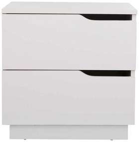 Κομοδίνο Verena I pakoworld σε λευκή απόχρωση 48x40x48εκ