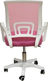 A1850 S Λευκο/Ροζ Mesh Πολυθρονα Γραφειου