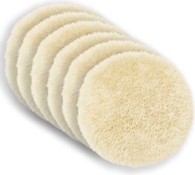 vidaXL Κάλυμμα Μαξιλαριού 6 pcs HEERLEN Κρεμ Ø 40 cm PV Φλίς