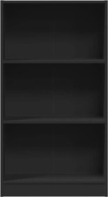 vidaXL Βιβλιοθήκη Μαύρη 60x24x109 εκ. από Επεξεργασμένο Ξύλο