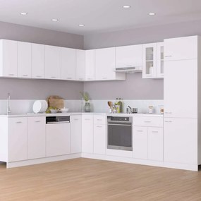 vidaXL Ντουλάπι Ψυγείου "Lyon" Λευκό 60x57x207 εκ. από Τεχνητό Ξύλο